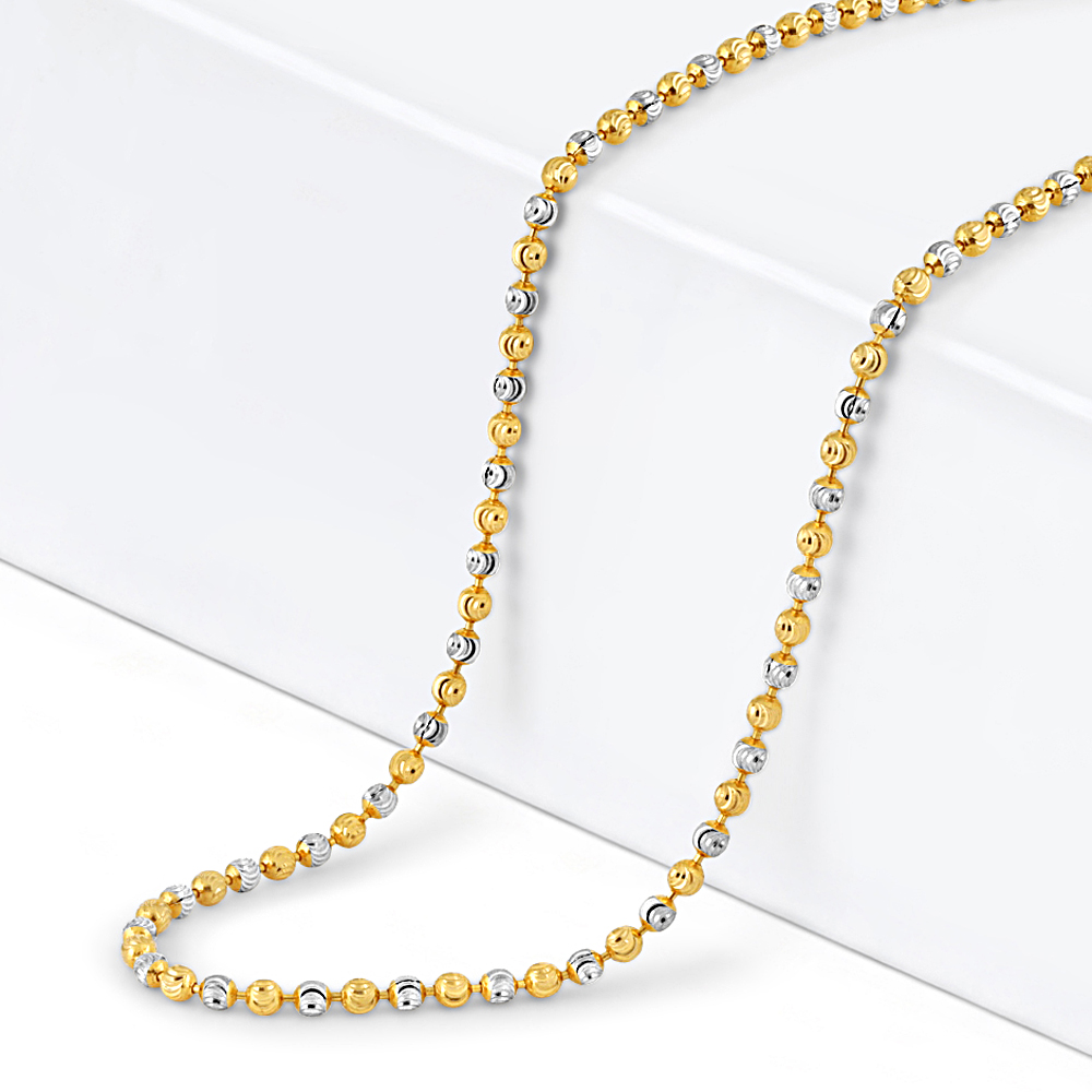 Beautiful Fancy Style Designer High gold Polish Ball Chain Choker Necklace  Set - Imitation Jewellery Online / Artificial Jewelry Shopping for Womens