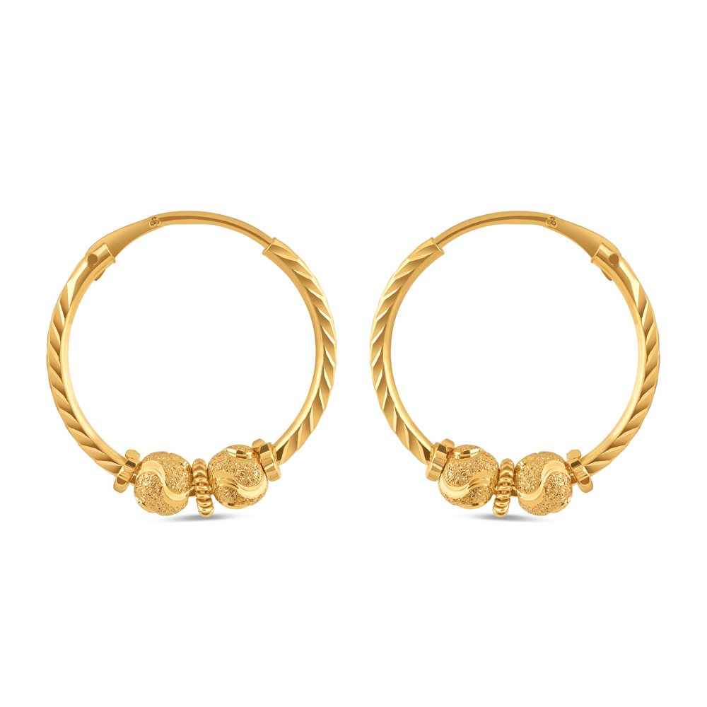 Simple Gold Earring Bali at Rs 11000/pair in Rajkot | ID: 2850153698248