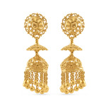 22ct Gold Jhumkha Earrings | Jali Filigree Collection 22ct Gold Jhumkha Earrings | Jali Filigree Collection