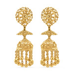 22ct Gold Jhumkha Earrings | Jali Filigree Collection 22ct Gold Jhumkha Earrings | Jali Filigree Collection