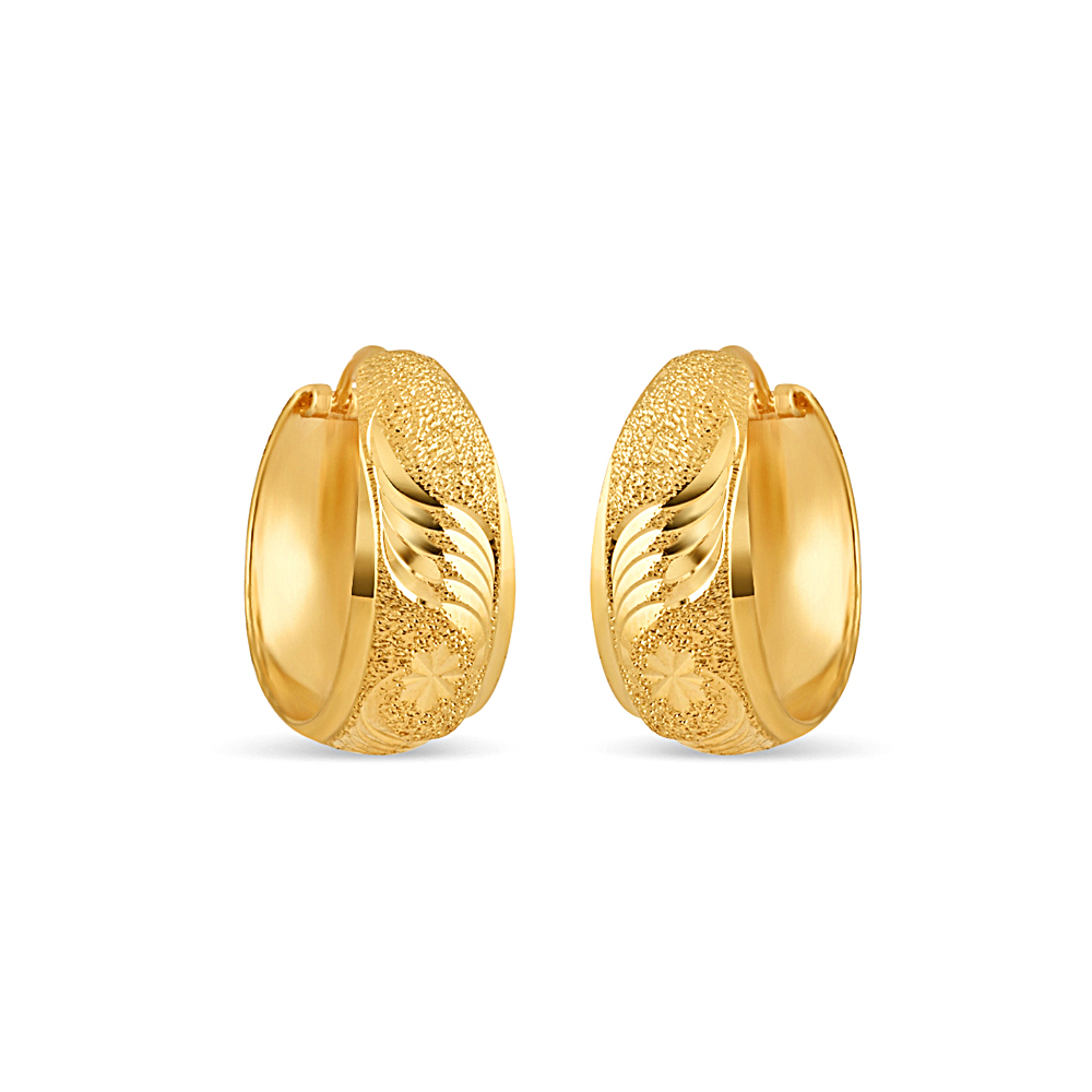 22ct Gold Hoop Earring available online in UK