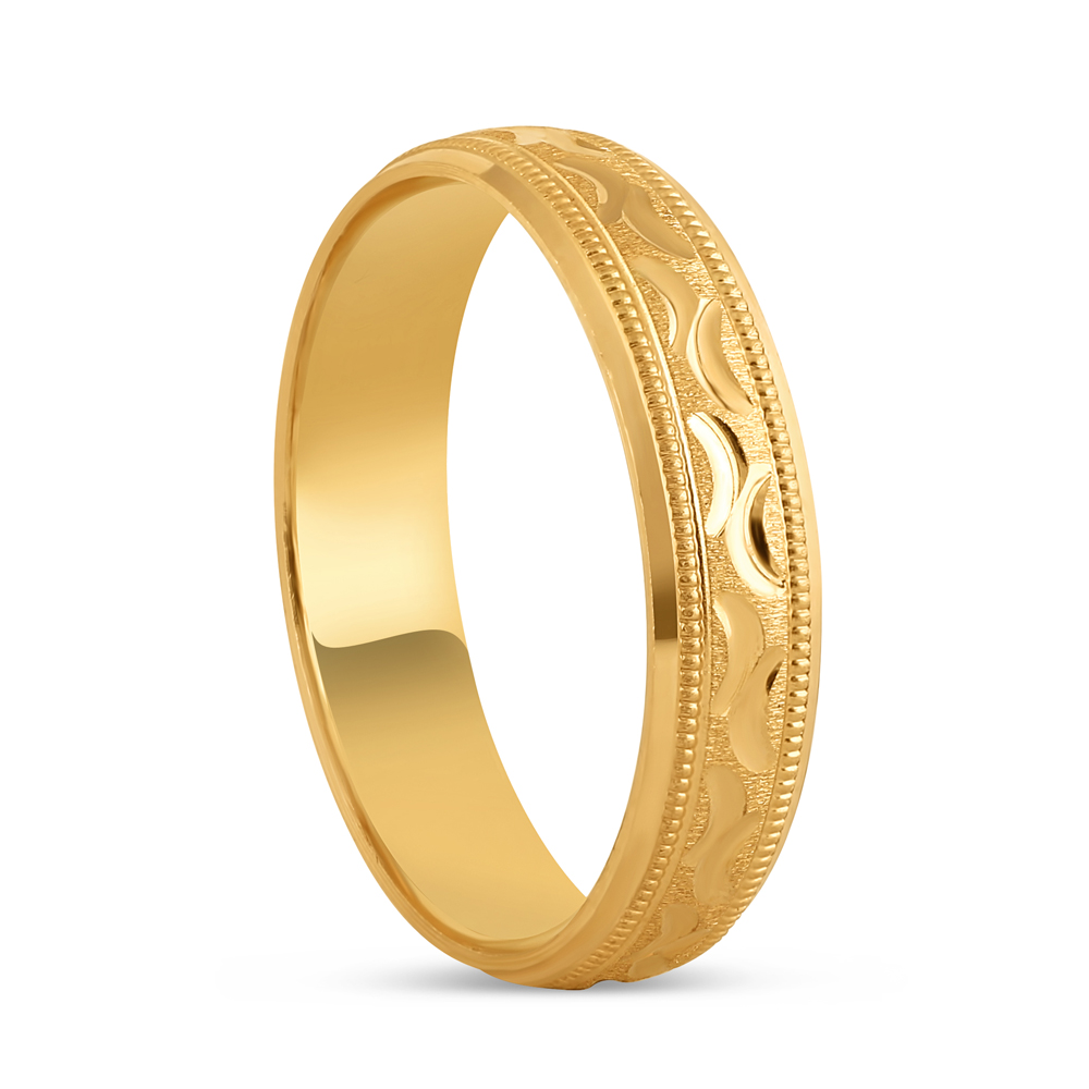 22ct Gold DC fancy Band Size K Online Shopping