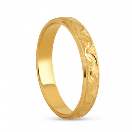 22ct Gold DC Band For Ladies | Size J