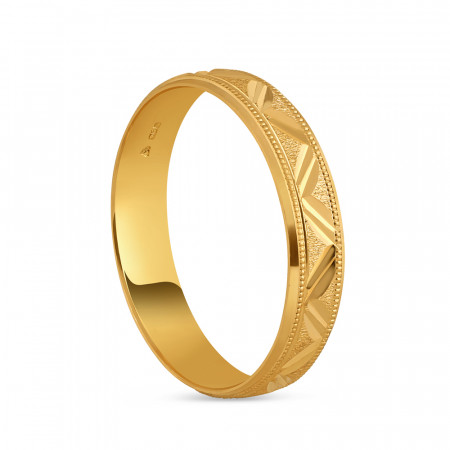 22ct Gold Wedding Band For Women | Size P