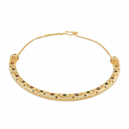 22ct Gold Meenakari Ladies Necklace | Meenakari Collection