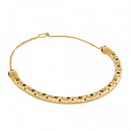 22ct Gold Meenakari Ladies Necklace | Meenakari Collection