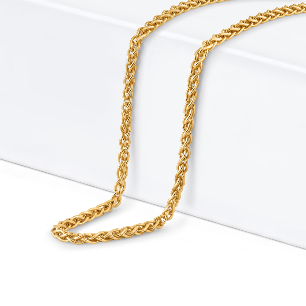 18 carat Gold Spiga Chain in 20 Inches PureJewels