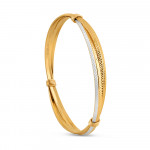 22ct Gold Bangles for Women | Rhodium Finish | Heavyweight