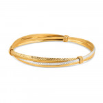 22ct Gold Bangles for Women | Rhodium Finish | Heavyweight