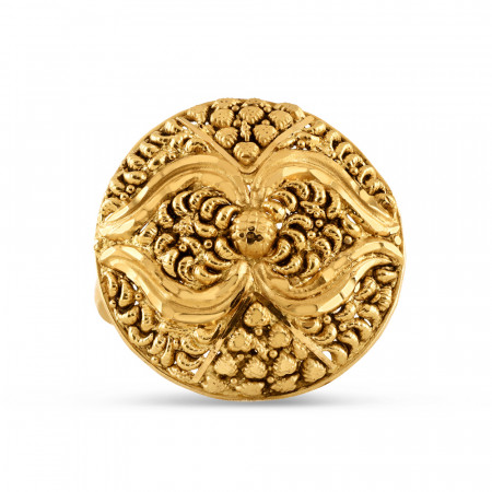 22ct Gold Adjustable Ring For Women | Rosettes Collection