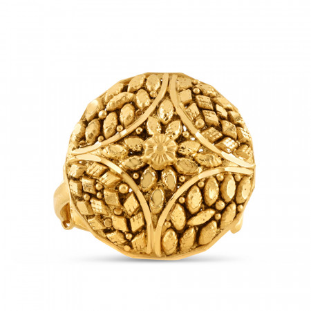22ct Gold Adjustable Ring For Ladies | Rosettes Collection