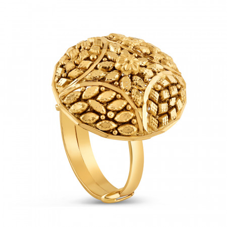 22ct Gold Adjustable Ring For Ladies | Rosettes Collection