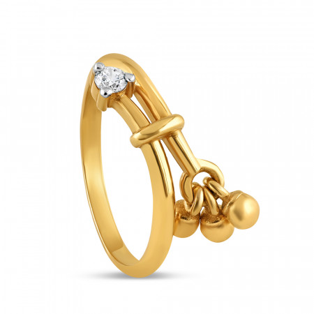 22 carat Gold CZ Ring for Women | Size N