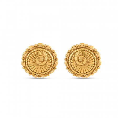 22ct Yellow Gold Earring Studs For Ladies