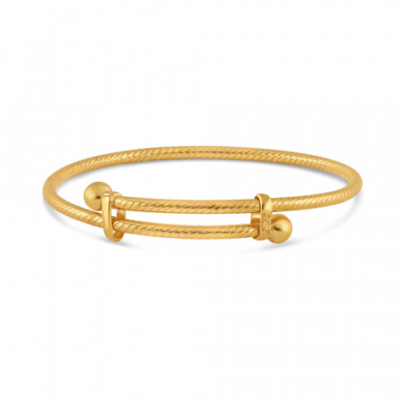 22ct Gold Adjustable Baby Bangle