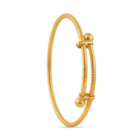 22ct Gold Adjustable Baby Bangle