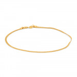 22ct Yellow Gold Anklet For Ladies | 10 Inches