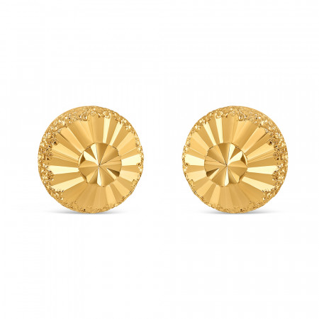 22ct Gold Round Studs For Ladies