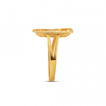22ct Gold Ring for Ladies | Size O | Rhodium Finish