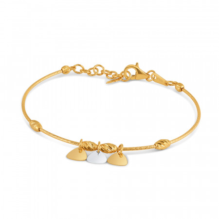 22ct Yellow Gold Ladies Bracelets | Rhodium Finish