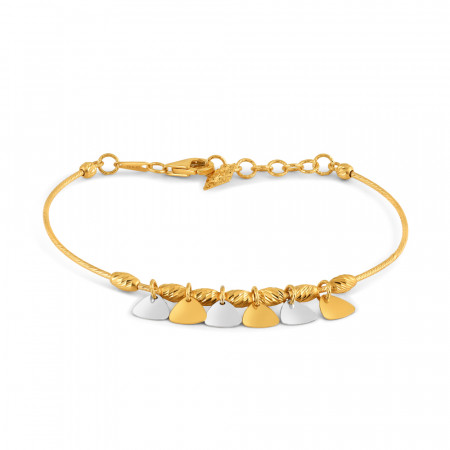 22ct Yellow Gold Bracelets | Rhodium Finish