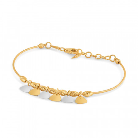 22ct Yellow Gold Bracelets | Rhodium Finish