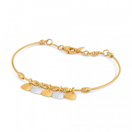 22kt Yellow Gold Bracelets | Rhodium Finish