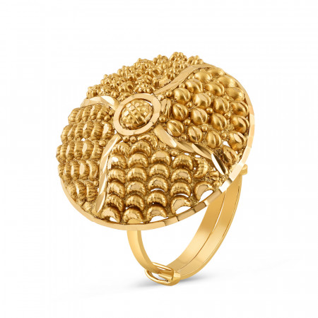 22 carat Gold Adjustable Ladies Ring | Rosettes Collection
