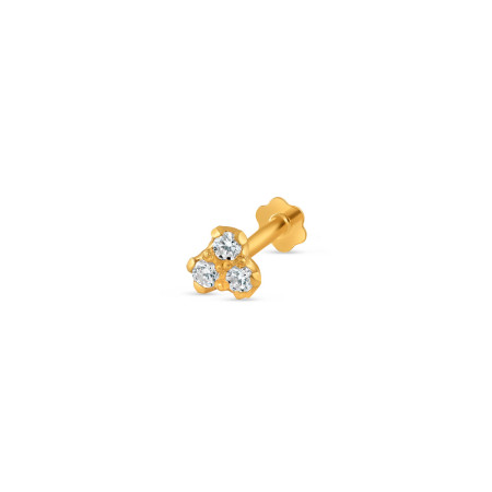 18ct Gold | Fancy Nose Pin Stud | 3.8 mm Thick
