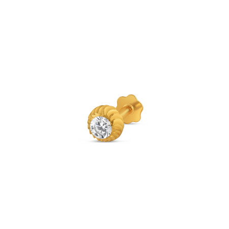 18ct Gold | Yellow Gold Nose Pin | 3.9mm Diameter