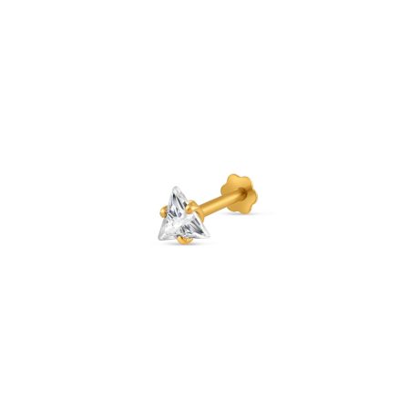 18ct Gold | Yellow Gold Nose Pin Stud | 4.2mm Thick