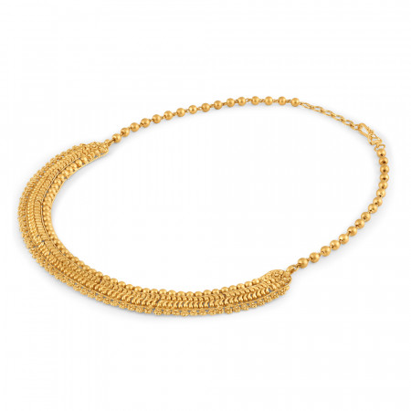 22ct Gold Antique Choker Necklace For Ladies | Rosettes Collection