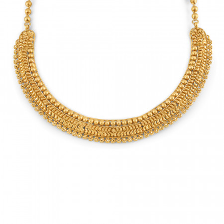 22ct Gold Antique Choker Necklace For Ladies | Rosettes Collection