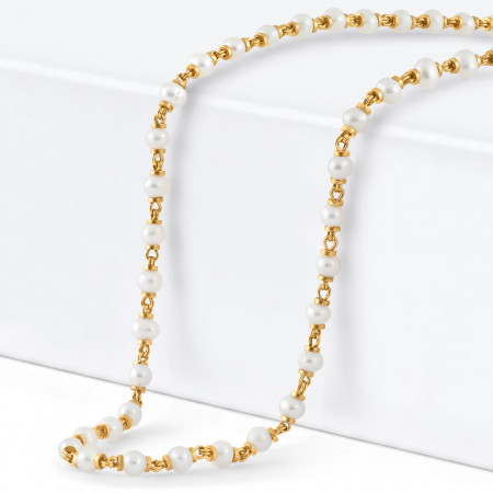 22ct Gold Pearl mala | 19 Inches | 3.1mm