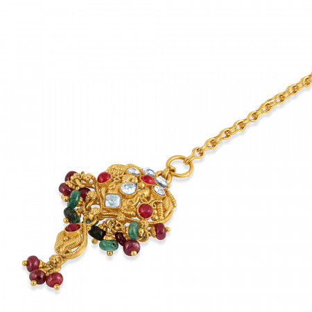 22ct Gold Indian Bridal Tikka | Jali Filigree Collection