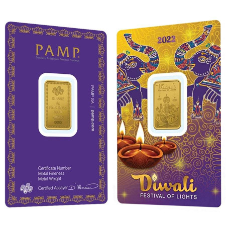 5 gram PAMP Lakshmi Gold Bar