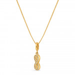 22ct Gold Infinity Pendant | CZ Stones 22ct Gold Infinity Pendant | CZ Stones
