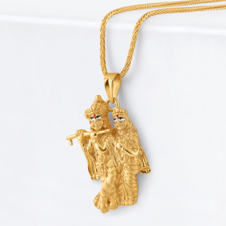 22 carat Gold Radha Krishna Pendant
