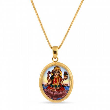 22ct Gold Heart Shape Lakshmi Pendant