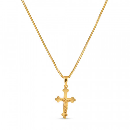 22ct Gold Cross Unisex Pendant | 12 mm