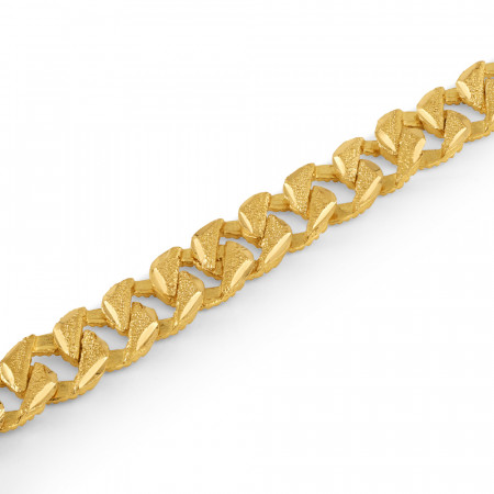 22ct Yellow Gold Gents Bracelet | 8.5 Inches