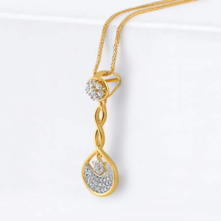 22ct Timeless Classic Gold Fancy CZ Pendant