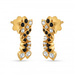 22ct Gold Drop Fancy Earring | With CZ Stone