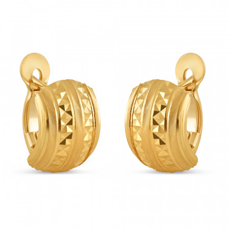 22ct Gold Creole Hoop Earring For Ladies