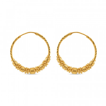 22ct Gold Hoop Earring