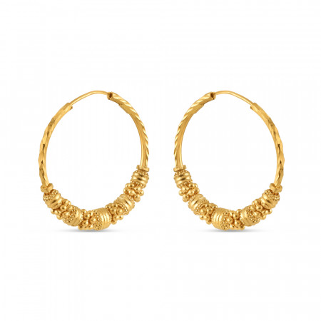 22ct Gold Hoop Earring