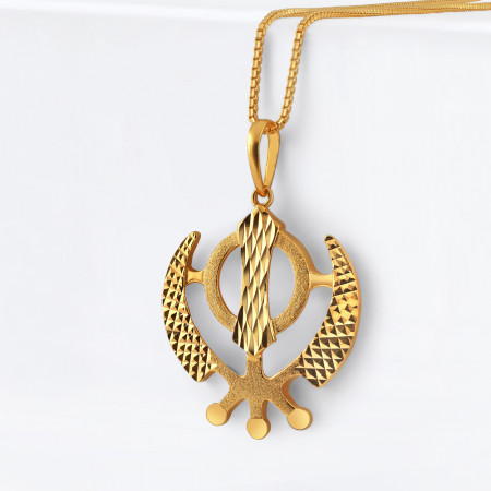22ct Gold Khanda Pendant