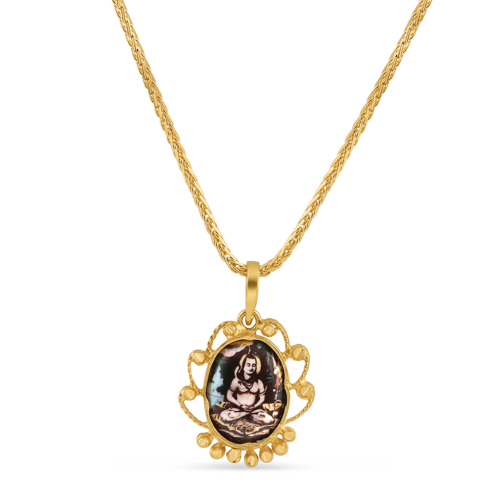 Lord Shiva Pendant in 22ct Real Gold. PureJewels UK