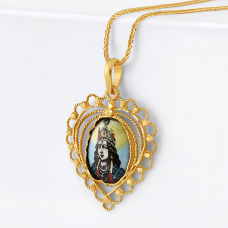 22ct Gold Lord Krishna Pendant