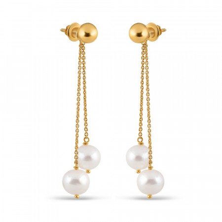 22ct Gold Pearl Drop Earring